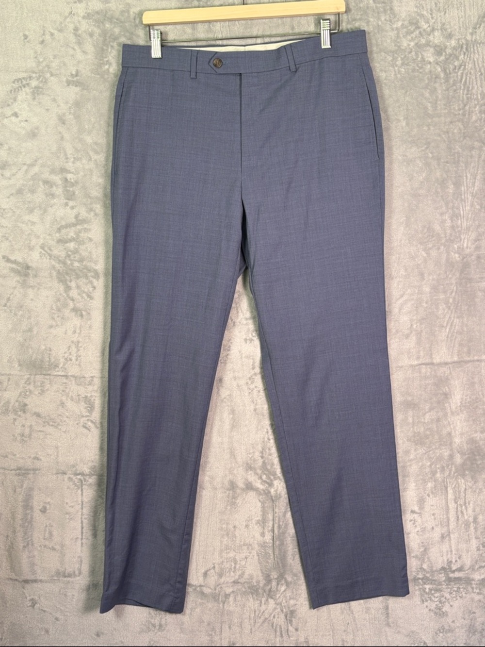 Lauren Ralph Lauren High Performance Wool Blue Chino Pants 34 x 32